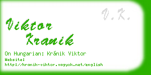viktor kranik business card