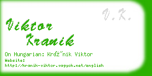 viktor kranik business card